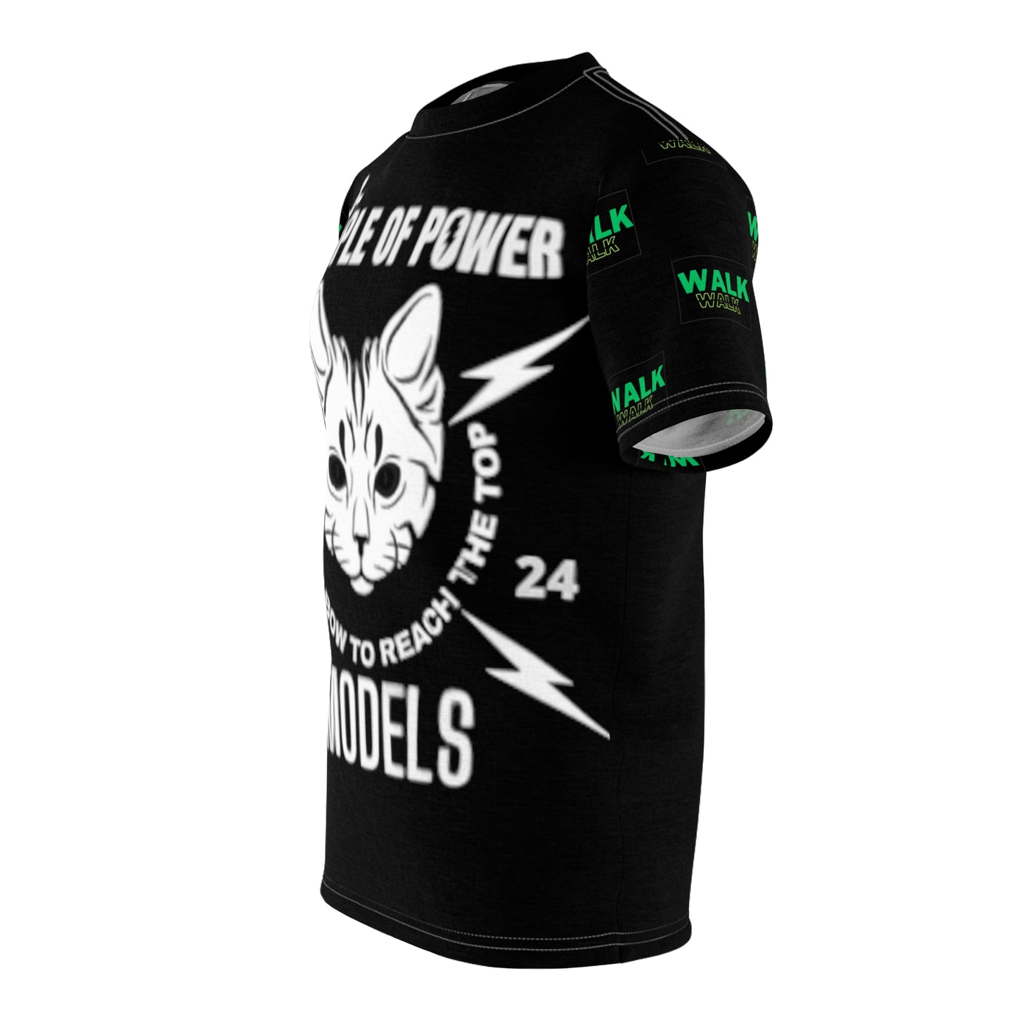 Green Walk Shirt Unisex Cut & Sew Tee - Temple Of Power