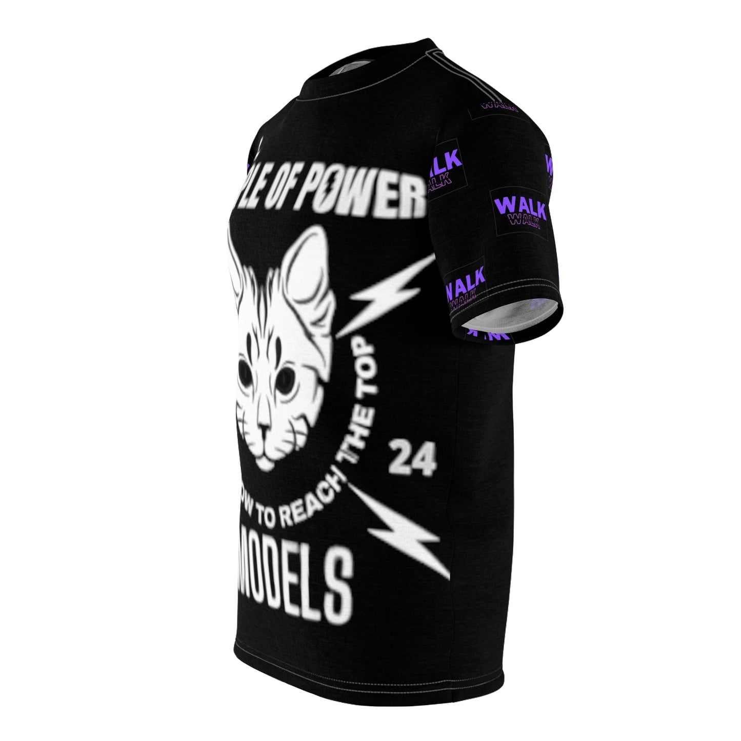 Purple Walk Shirt Unisex Cut & Sew Tee - Temple Of Power