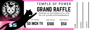 Raffle Ticket for Models - Temple Of Power